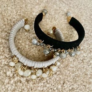 Set of 2 suede cuffs. Simply Noelle.